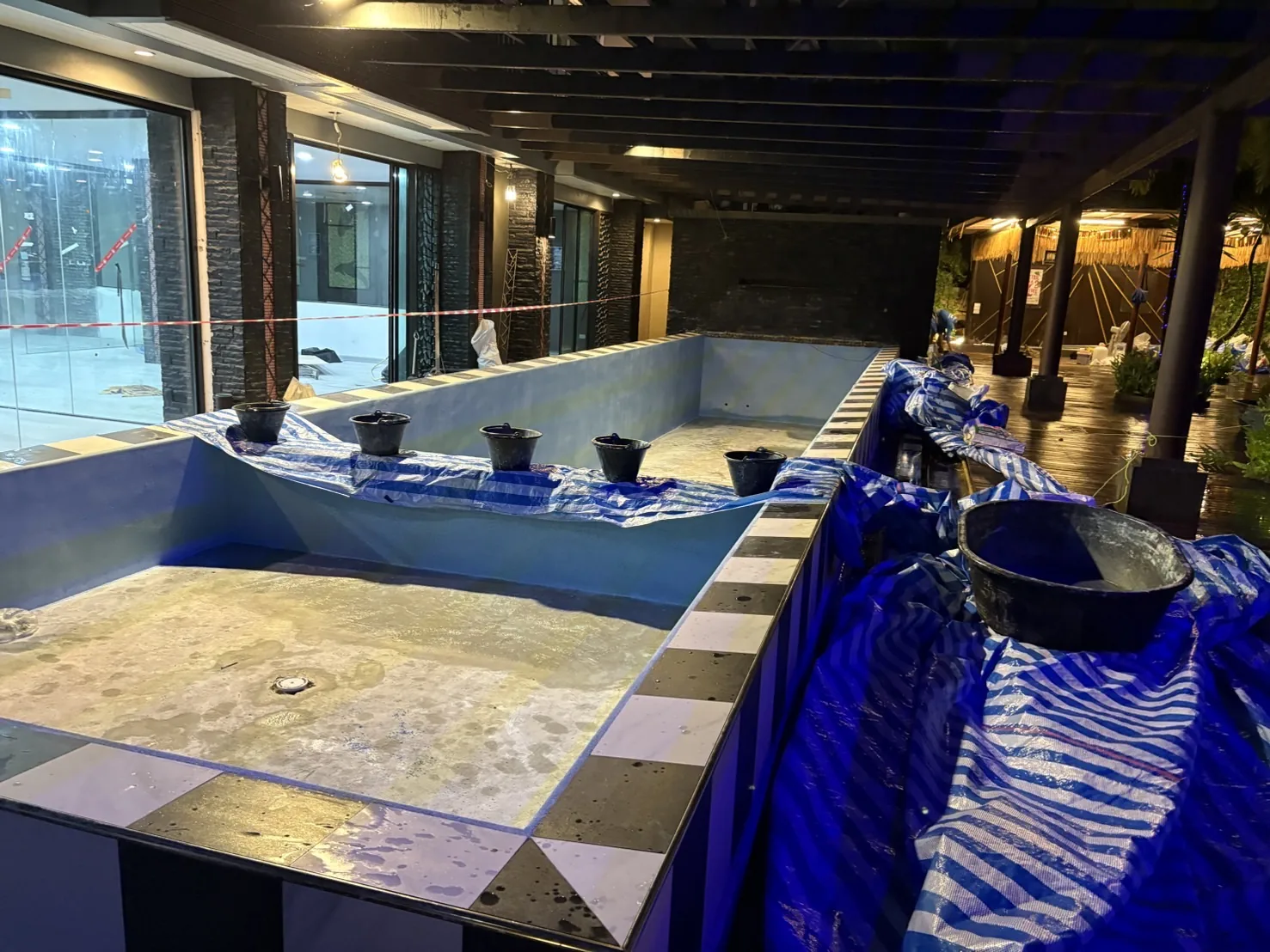 Andakira, Patong — the finished pool, not yet filled