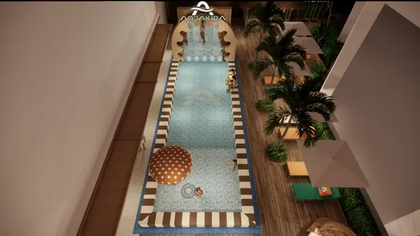 Andakira, Patong — design render of the renovated pool