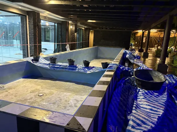 Andakira, Patong — the finished pool, not yet filled