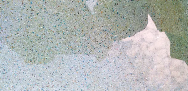 Aspasia Kata — close-up of PebbleCrete Classic Irish Green