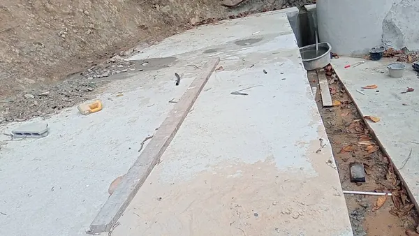 Banana Beach, Phuket — Bar and Terrace Floors — a slab being levelled