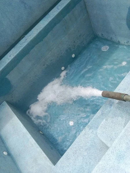 Private Residence, Bang Tao — filling the pool after the works