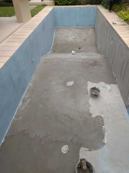 Private Residence, Bang Tao — the walls done, the floor being laid