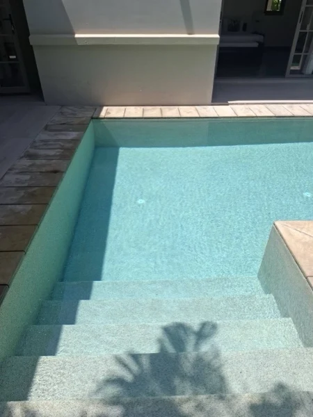Private Residence, Bang Tao — the steps at the shallow end
