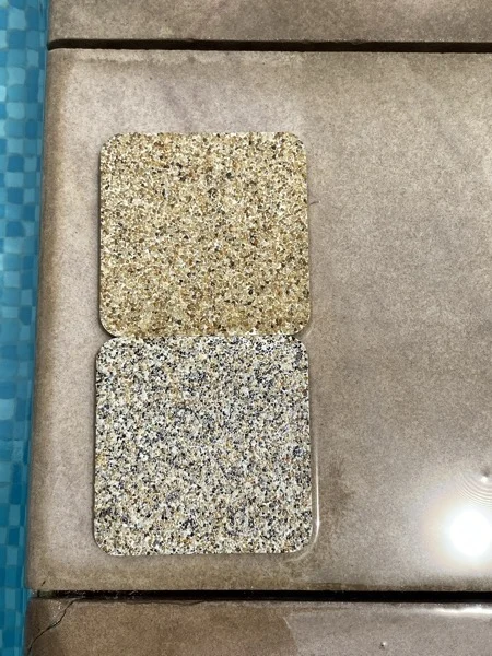Private Residence, Bang Tao — some of the samples for this pool that did not pass the owner's approval