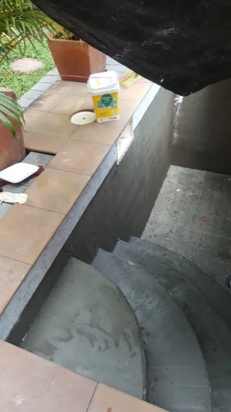 Bayview Lodge — the new steps rendered
