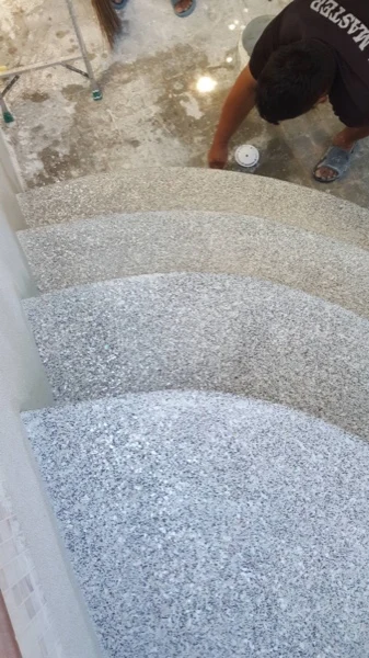 Bayview Lodge — washing the steps