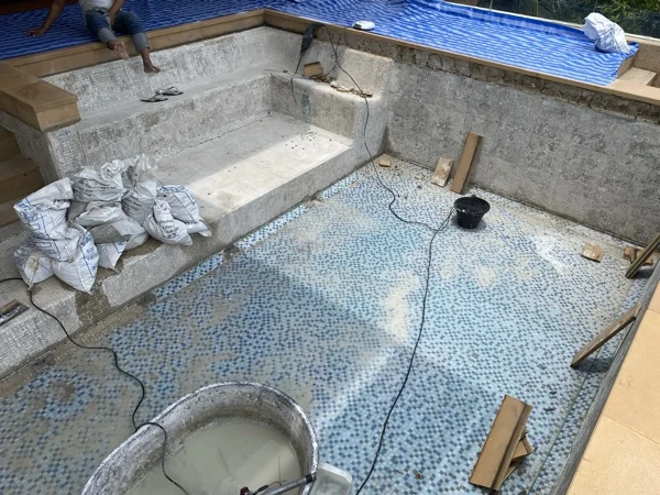 Private Residence, Chom Tawan — the old mosaic broken off the wall