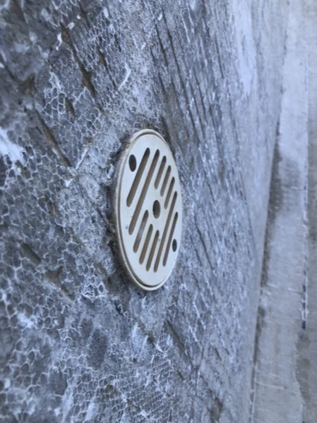 Private Residence, Chom Tawan — the drain left in the stripped shell