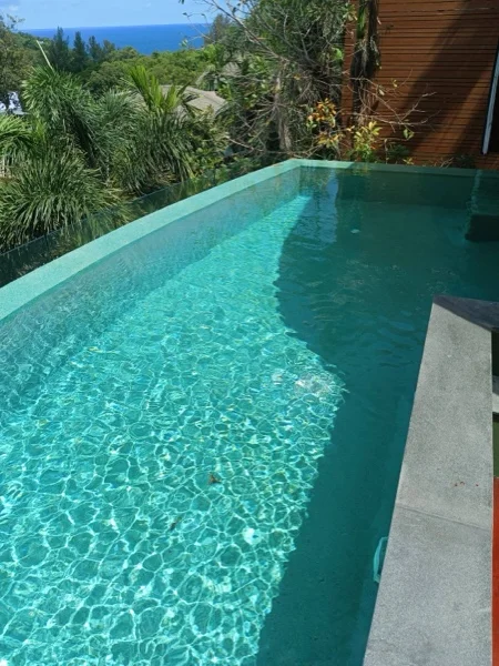 Crest Resort & Pool Villas — the pool filled