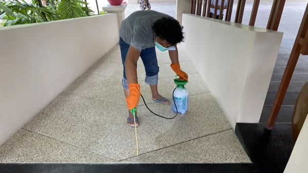 Dewa Resort — coating of the walkway