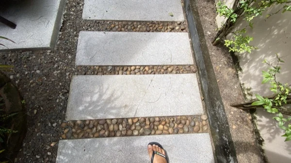 Dewa Resort — the stepping stones before they were refinished