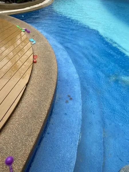 Kata Sea Breeze — the old surface at the pool edge