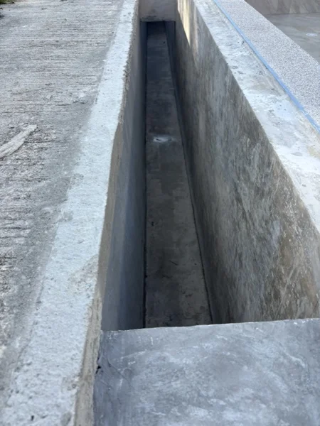 Private Villa, Laguna — the overflow channel