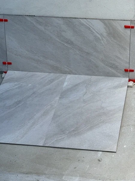 Private Villa, Laguna — large-format slabs ready to lay