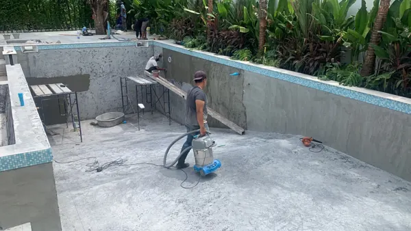 Private Residence, Laguna — the finish going on