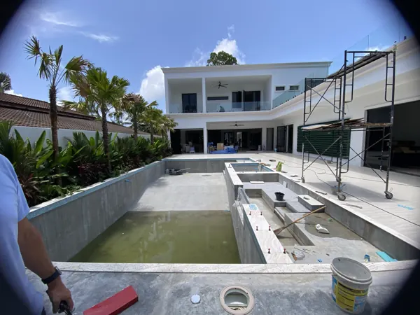 Private Residence, Laguna — the finished shell before filling
