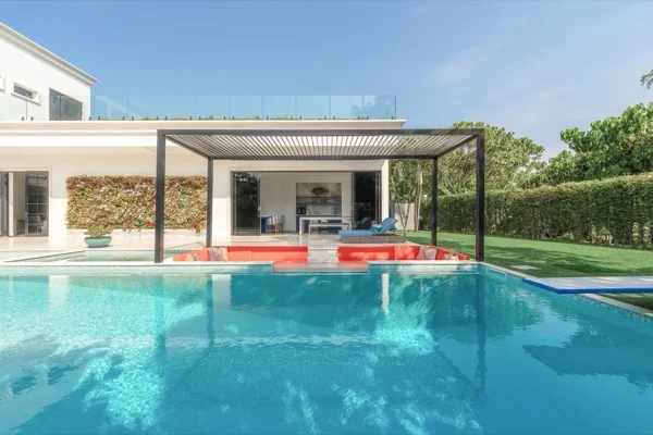 Private Residence, Laguna — the pool in PebbleCrete Classic Cool White