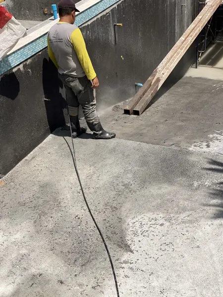 Private Residence, Laguna — cutting the finish along the wall