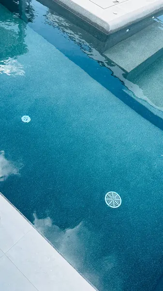 Private Villa — French Grey — the pool floor in the new finish