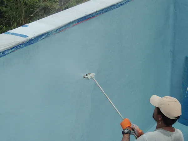 Private Villa, Koh Phangan — washing the wall surface