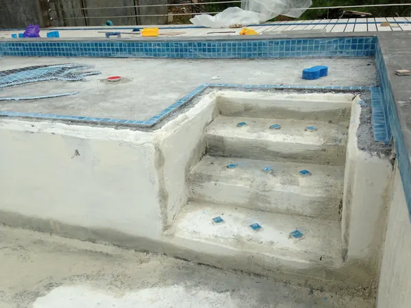 Private Villa, Koh Phangan — steps prepared with tile inserts