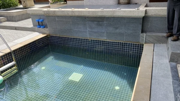 Banyan Tree Villa — the pool before the works