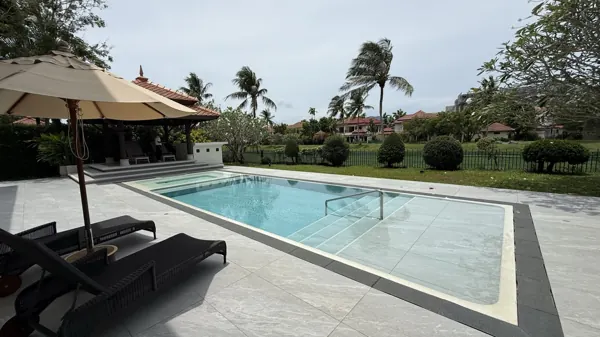 Private Villa, Laguna — Raindrop: the pool beside the garden