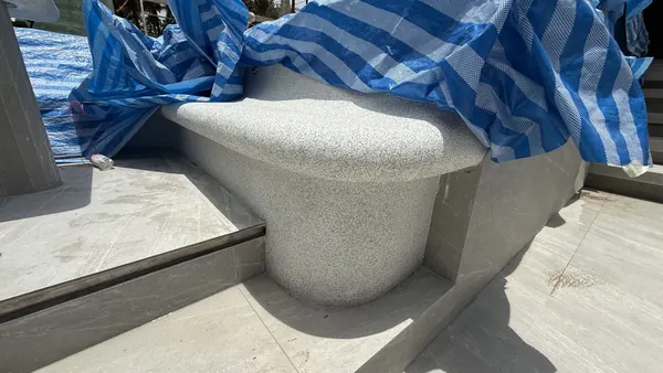 Private Villa, Layan Beachfront — a rounded seat end