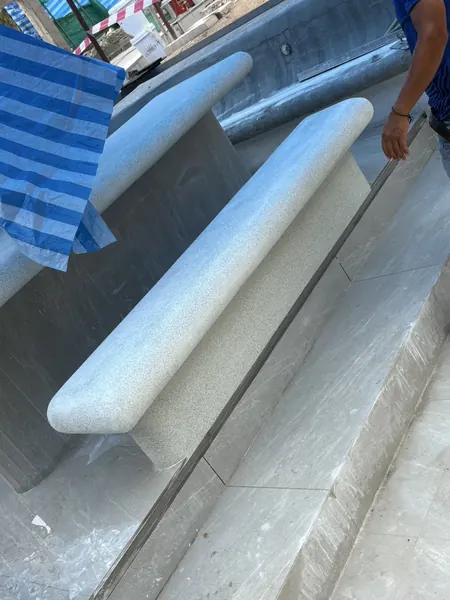 Private Villa, Layan Beachfront — a bench in the new finish