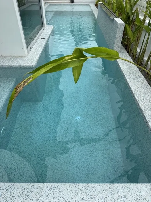Private Villa, Nai Yang — Atoll Pearl — the finished pool along its length