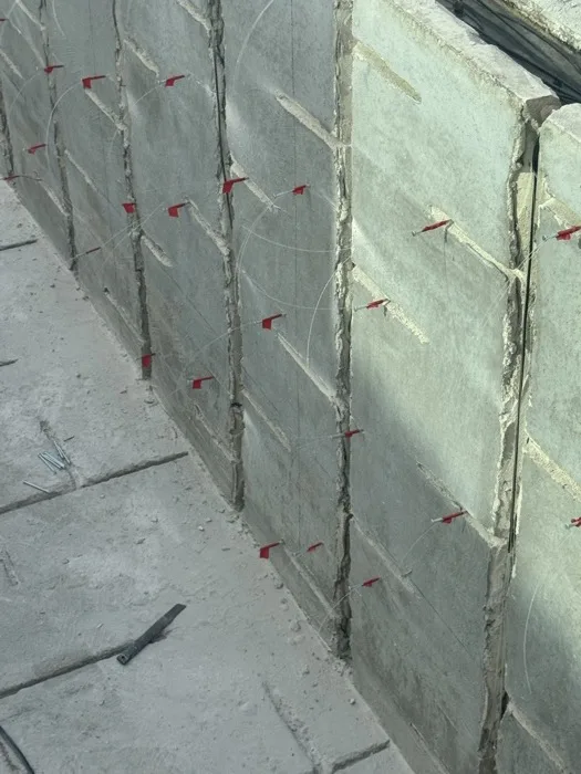 Private Villa, Nai Yang — Atoll Pearl — laying the fibre-optic cable into the wall joints