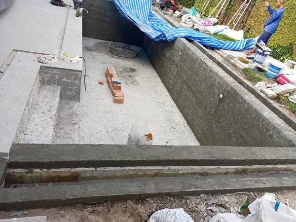 Private Villa, Pasak — Alaska Ice — the shell prepared for the finish