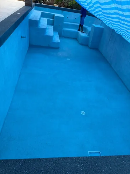 Private Villa, Pasak — the finished pool before filling