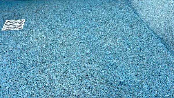 Private Villa, Pasak — a close look at the finish beside the drain