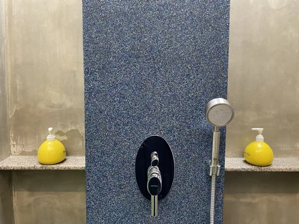 Private Villa, Nai Yang — the outdoor shower panel in Riviera Pearl