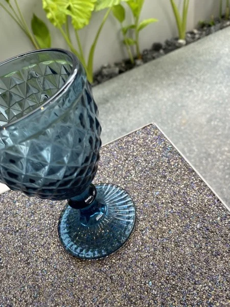Private Villa, Nai Yang — a custom PebbleCrete Glass surface on the dining table