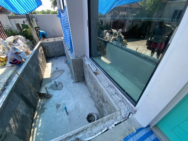 Private Villa, Nai Yang — during shell preparation