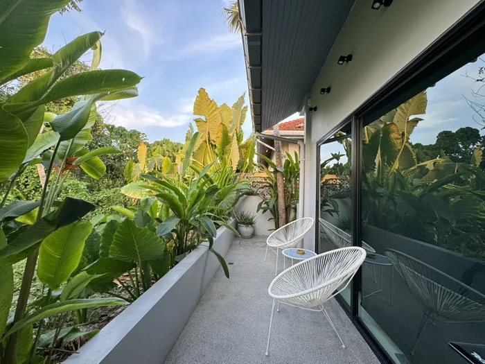 Private Villa, Nai Yang — terrace floor made with French Grey