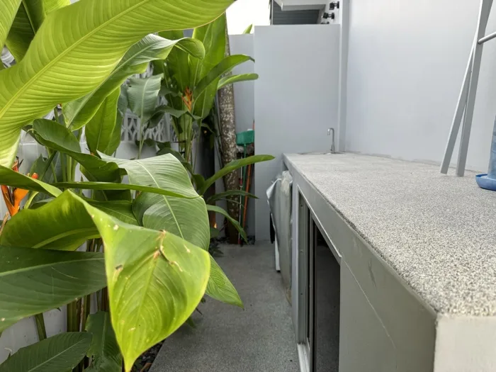 Private Villa, Nai Yang — outdoor counter in French Grey
