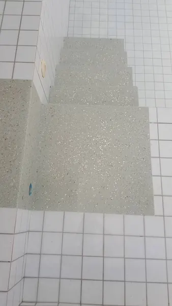 Private Villa — New Pool Steps — close-up of a new tread