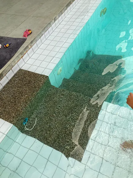 Private Villa — New Pool Steps — the old steps before the work