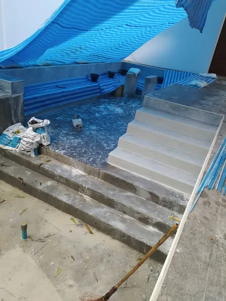Sunset Garden Villa, Rawai — the steps prepared for application