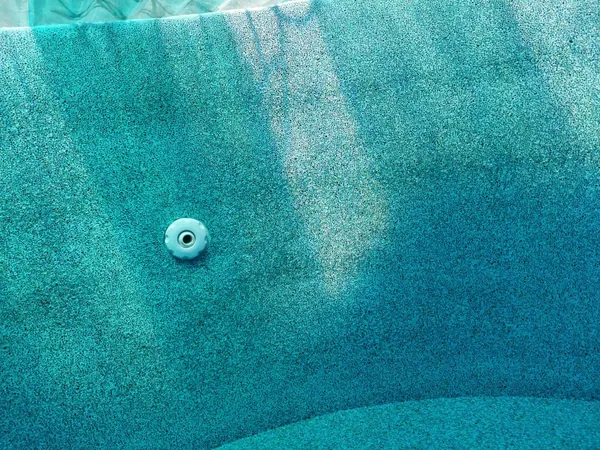 Private Villa, Rawai — Irish Green — the spa side in PebbleCrete Glass Sea Mist Green, under a tarp