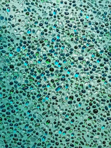 Private Villa, Rawai — Irish Green — sea Mist Green glass in detail