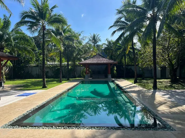 Private Villa, Red Palm — Irish Green — the renovated pool and the sala