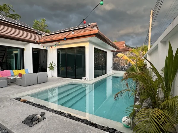 Private Villa, Phuket — the villa and its pool after the works