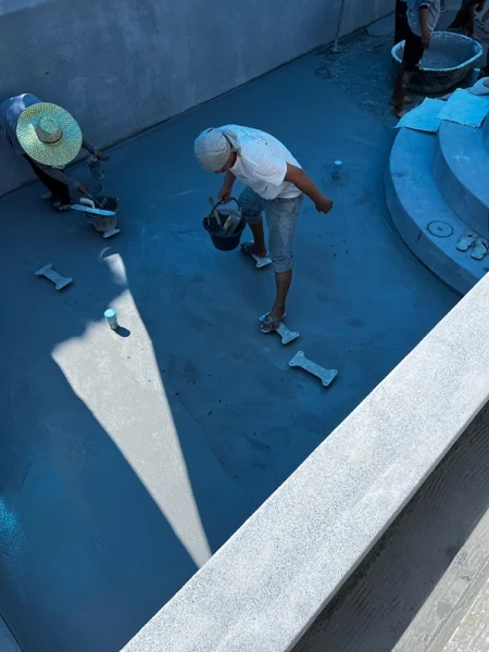 Private Villa, Phuket — Monsoon Grey — new pool by Pebble Pools
