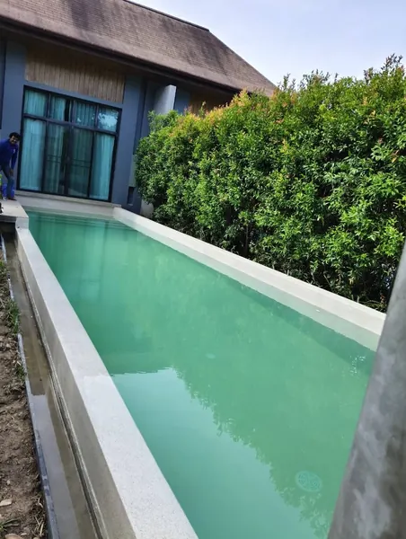 Onyx Villas, Rawai — the renewed pool and the villa