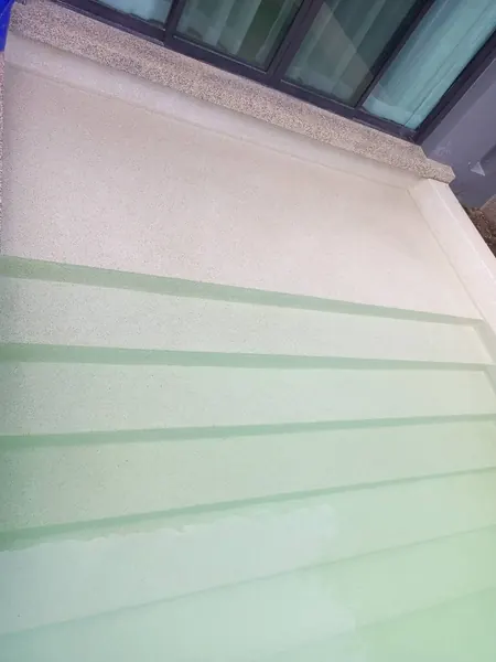 Onyx Villas, Rawai — the steps in Polar White